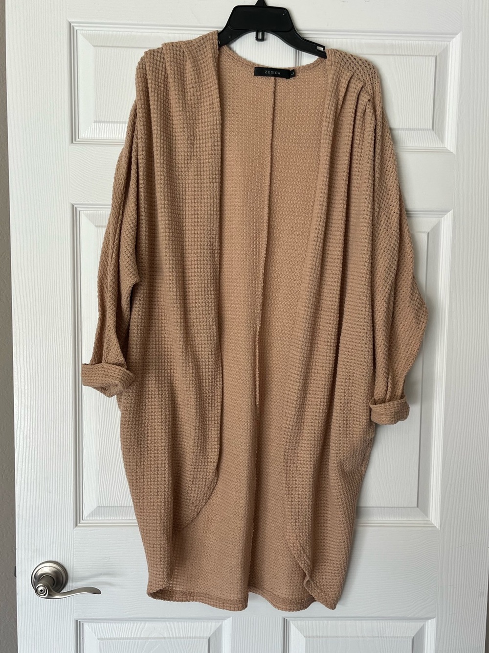 NWOT Zesica Open Front Waffle Knit Cardigan